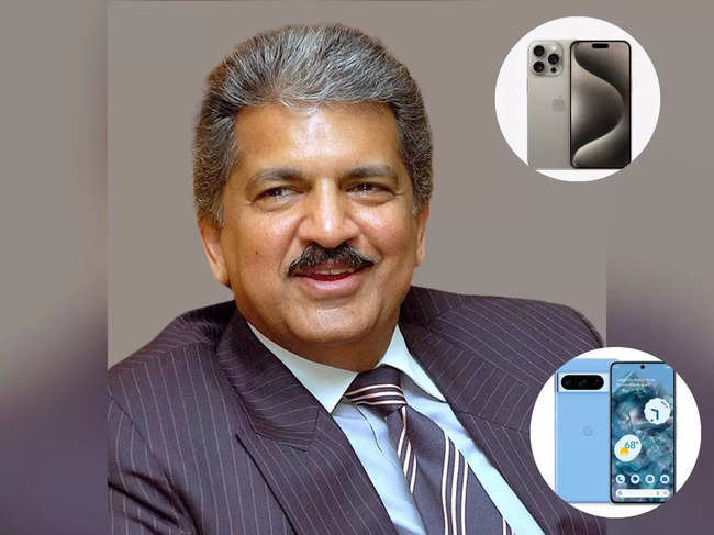 Mahindra expressed pride in owning an Indian-made iPhone while visiting the US.