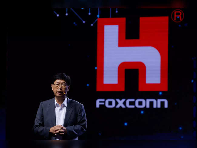 Foxconn Chairman Liu Young-way speaks during the annual Tech Day in Taipei
