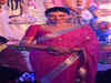 Sushmita Sen's Saptami showstopper: Pink bandhani saree and Dhunuchi dance