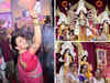 Durga Puja 2023: Rani Stuns In Gold; Hema-Esha Join Festivities; Sushmita's Dhunuchi Dance