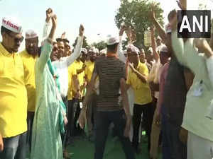 Govt employees hold rally in Delhi demanding restoration of old pension scheme