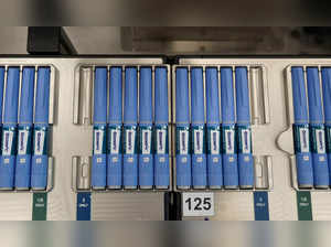 FILE PHOTO: Pens for the diabetes drug Ozempic sit on a production line in Denmark