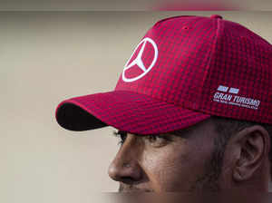 Mercedes' British driver Lewis Hamilton looks on after finishing second in the Sprint at the Circuit of the Americas in Austin, Texas, on October 21, 2023, ahead of the United States Formula One Grand Prix.