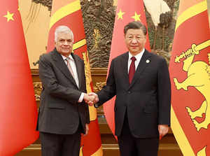Chinese President Xi Jinping meets Sri Lanka's President Ranil Wickremesinghe in Beijing
