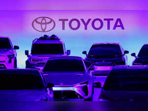 FILE PHOTO: Toyota Motor Corporation's cars are seen at briefing on battery EV strategy in Tokyo