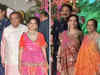 Navratri Spl: Mukesh Ambani Twins With Wife Nita & Mom Kokilaben In Pink, Isha Turns Host