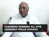 Congress winning all five Assembly Polls: Mallikarjun Kharge, INC President