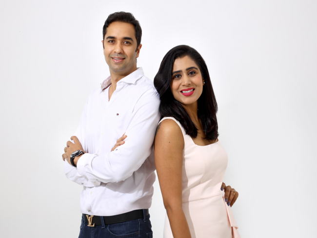 (L to R) Varun Alagh and Ghazal Alagh, cofounders, Mamaearth