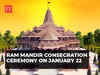 Ram Mandir consecration ceremony to be held on January 22