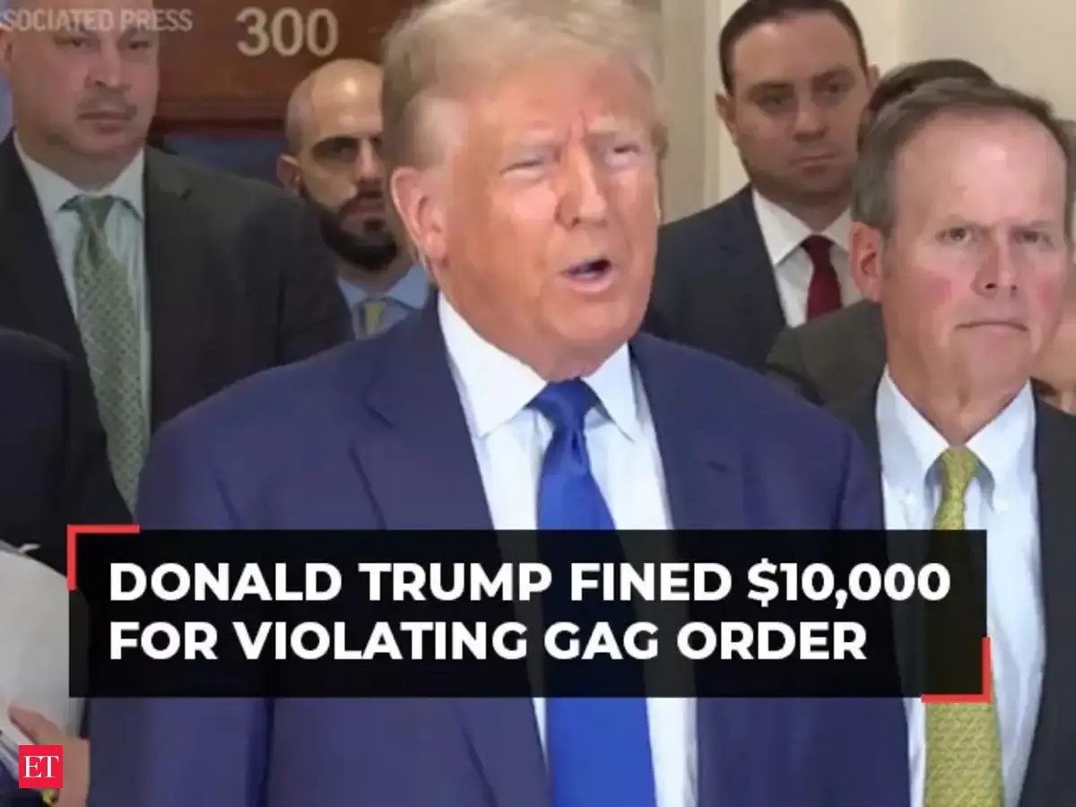 Donald Trump fined $10,000 over comment outside court in New York civil ...