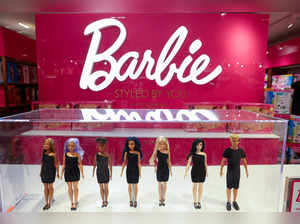 FILE PHOTO: Barbie dolls, a brand owned by Mattel, are seen at the FAO Schwarz toy store in Manhattan, New York City