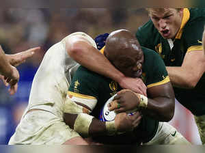 South Africa's Mbonambi cleared for Rugby World Cup final. England alleges previous racial abuse