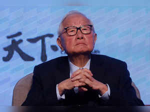 Morris Chang, the founder of the Taiwan Semiconductor Manufacturing Company (TSMC), attends a Chip War book event in Taipei