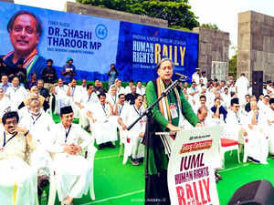 At IUML's pro-Palestine rally in Kerala Tharoor calls Hamas 'terror group', urges Israel to end war