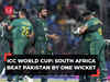 PAK vs SA, World Cup 2023: Tabraiz Shamsi, Aiden Markram lead South Africa beat Pakistan by 1 wicket