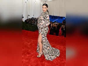Kourtney's 'Borrowed the Bump' Glam: Channels Kim's 2013 Met Gala Look Focus