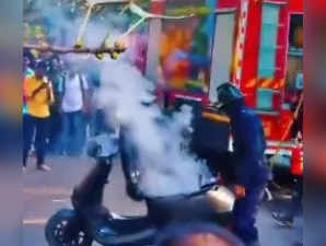 Ola electric scooter catches fire in Pune