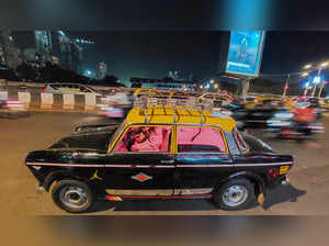 **EDS: WITH STORY** Mumbai: Last black and yellow taxi that will be phased out n...