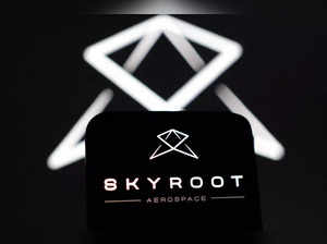 FILE PHOTO: Illustration shows Skyroot Aerospace logo