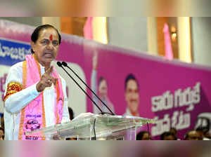 Hyderabad: Telangana Chief Minister and BRS President K Chandrashekar Rao addres...