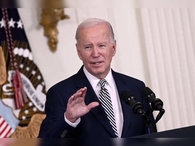US President Joe Biden delivers remarks on advancing the safe, secure, and trustworthy development and use of artificial intelligence, in the East Room of the White House in Washington, DC, on October 30, 2023.