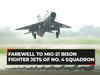 IAF bids farewell to MIG-21 Bison fighter jets of No. 4 squadron; aircraft fly for the last time