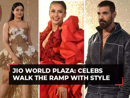 Jio World Plaza launch: Celebs walk the ramp with style - The Economic  Times Video