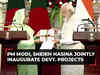 PM Modi, Sheikh Hasina jointly inaugurate three development projects between India-Bangladesh