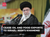 Israel-Hamas war | Iran's Khamenei 'orders' Muslim countries to cease oil and food exports to Israel