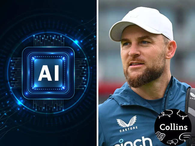 Collins Dictionary named 'AI' as the 2023 Word of the Year, while also recognising 'Bazball', made popular by Brendon McCullum, to describe England's aggressive cricketing style.