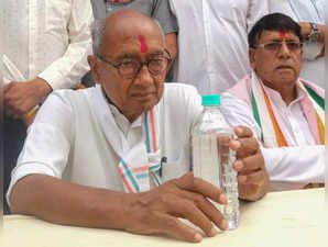 Bhopal: Senior Congress leader and Rajya Sabha MP Digvijaya Singh during inaugur...