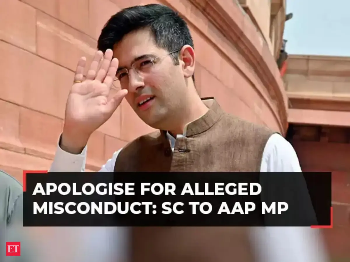 Raghav Chadha suspension case: SC asks AAP MP to meet RS Chairperson to ...