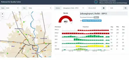 Delhi AQI - Air Quality Index Updates, Delhi NCR Air Pollution: Delhi