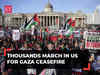 US pro-Palestine rally: Thousands of protesters call for ceasefire in Gaza amid Israel-Hamas war