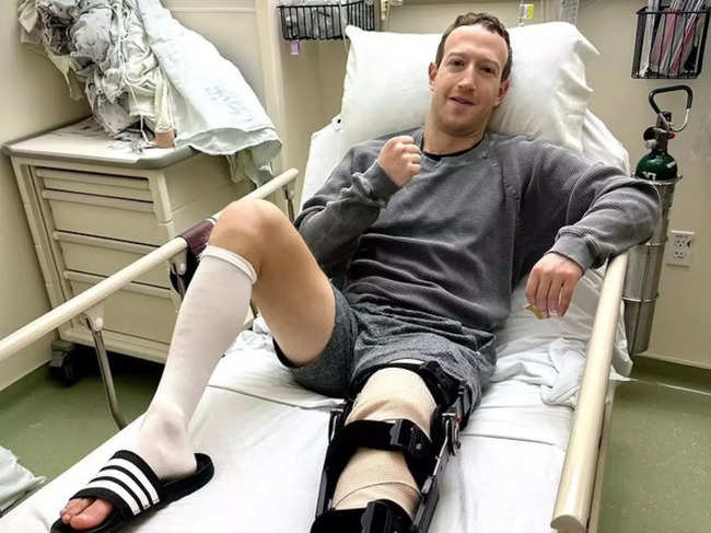 Zuckerberg announced the injury on Instagram, thanking his medical team and expressing determination to return after recovery.