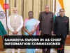 Delhi: Heeralal Samariya sworn in as Chief Information Commissioner at Rashtrapati Bhavan