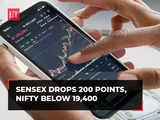 Sensex drops 200 points, Nifty below 19,400; JK Lakshmi, Divi's Lab shed 3% each