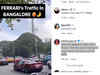 Video of Ferraris stuck in Bengaluru traffic goes viral. Ashneer Grover reacts