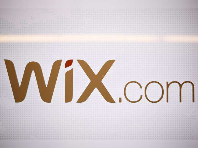 FILE PHOTO: The logo of website-designer firm Wix.com is seen at a high-tech park in Beersheba