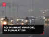 Delhi-NCR Air Pollution Updates: Despite rains AQI in Anand Vihar 282 and RK Puram at 220