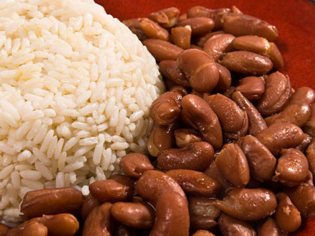 Beans with rice