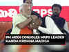 Hyderabad: Krishna Madiga gets emotional; PM consoles MRPS leader
