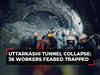 Uttarkashi tunnel collapse: At least 36 workers feared trapped; rescue operations underway