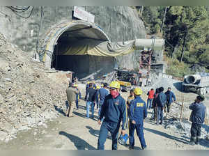 Uttarkashi: Rescue operation underway after a portion of a tunnel under construc...