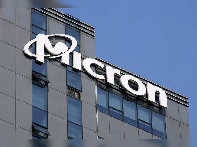 FILE PHOTO: Micron Technology's logo is seen on the U.S. chipmaker's offices in Shanghai