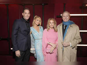 LACMA Trustee Carter Reum, Paris Hilton, Kathy Hilton, and Richard Hilton attend the 2023 LACMA Art+Film Gala, Presented By Gucci at Los Angeles County Museum of Art on November 04, 2023 in Los Angeles, California.
