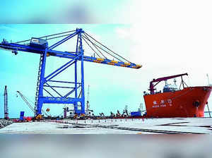 All 3 cranes offloaded at Vizhinjam port