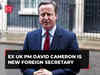 UK cabinet reshuffle: Former UK PM David Cameron is new foreign secretary