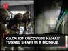 IDF uncovers Hamas' tunnel shaft at a mosque in Gaza | Israel-Hamas war latest visuals
