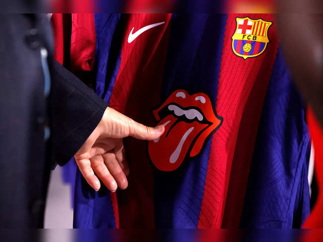 FC Barcelona shirt to feature the Rolling Stones logo for the Clasico against Real Madrid